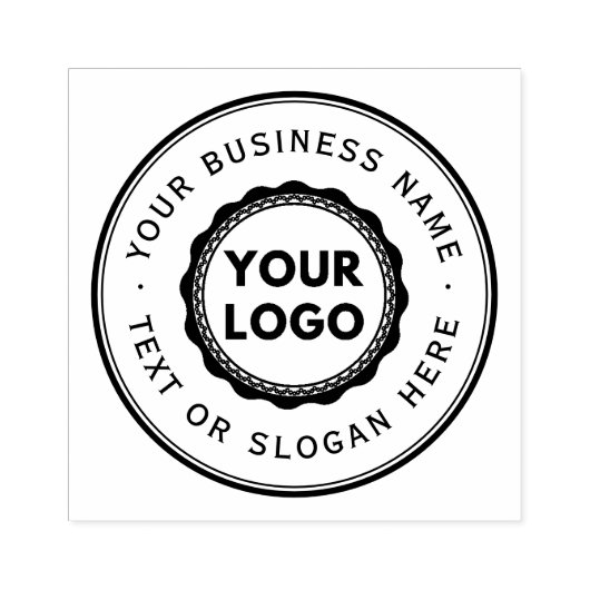Aangepaste zakelijke Logo groot Rubberstempel (Afrduk)