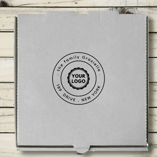 Aangepaste zakelijke Logo groot Rubberstempel