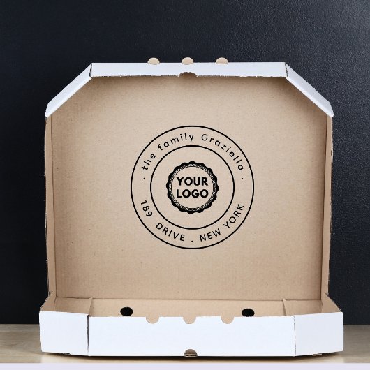 Aangepaste zakelijke Logo groot Rubberstempel