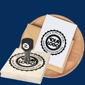 Aangepaste zakelijke Logo groot Rubberstempel
