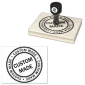 Aangepaste zakelijke Logo groot Rubberstempel (Gestempeld)