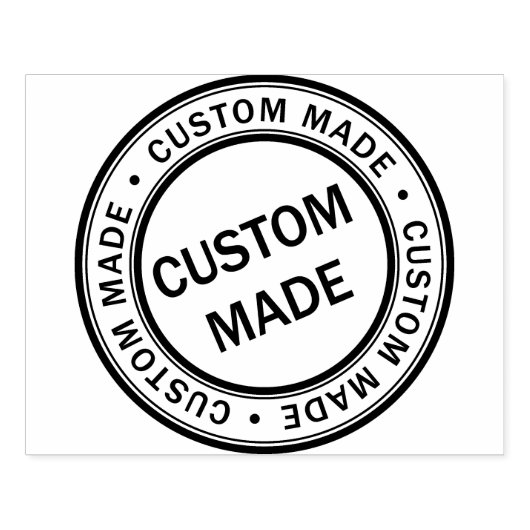 Aangepaste zakelijke Logo groot Rubberstempel (Afrduk)