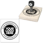 Aangepaste zakelijke Logo groot Rubberstempel (Gestempeld)