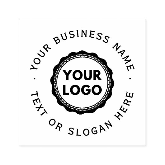 Aangepaste zakelijke Logo groot Rubberstempel (Afrduk)