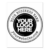 Aangepaste zakelijke Logo groot Rubberstempel (Afrduk)