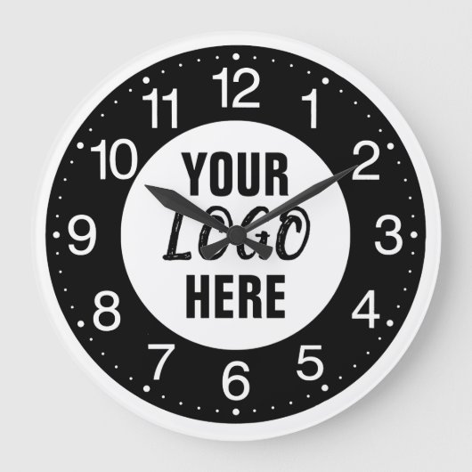 Aangepaste zakelijke Logo Grote Klok (Voorkant)