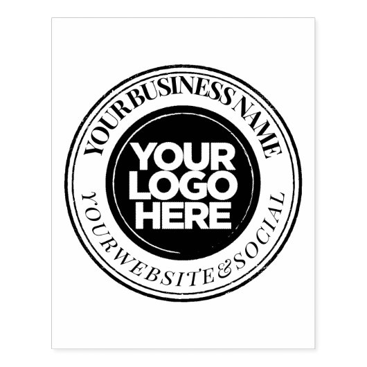 Aangepaste zakelijke Logo Grote legante afbeelding Rubberstempel (Afrduk)