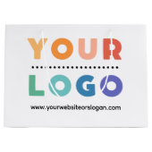 Aangepaste zakelijke Logo - Grote papiertas Groot Cadeauzakje (Voorkant)