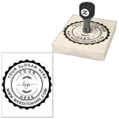 Aangepaste zakelijke Logo Grote rubberstempel (Gestempeld)