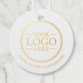 Aangepaste zakelijke Logo Hartelijk dank Bedankjes Labels (Voorkant)