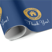 Aangepaste zakelijke Logo Hartelijk dank Cadeaupapier (Rol Hoek)