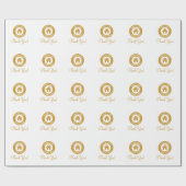 Aangepaste zakelijke Logo Hartelijk dank Cadeaupapier (Vlak)