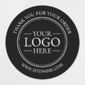Aangepaste zakelijke Logo Hartelijk dank Labels (Design 2)