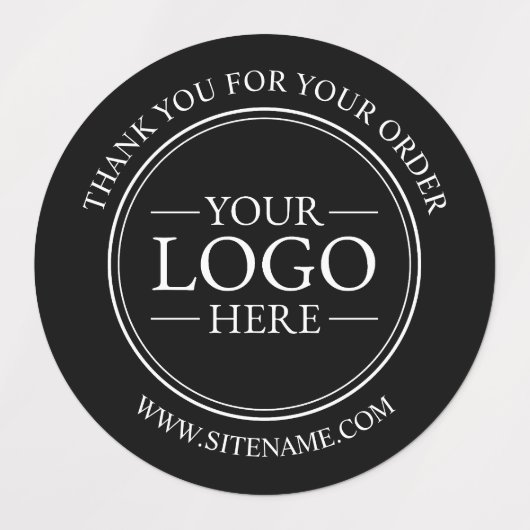 Aangepaste zakelijke Logo Hartelijk dank Labels (Design 1)