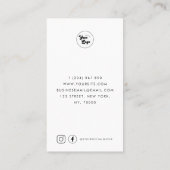 Aangepaste zakelijke Logo Hartelijk dank - Minimaa Kortingskaartje (Achterkant)