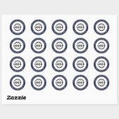 Aangepaste zakelijke Logo - Hartelijk dank Ronde Sticker (Vel)