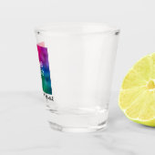 Aangepaste zakelijke Logo Hier Naam tekst toevoege Shot Glas (Rechts)