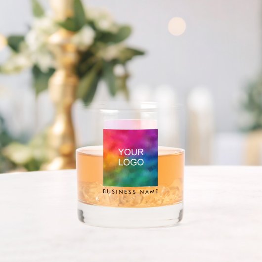 Aangepaste zakelijke Logo Hier Naam tekst toevoege Whisky Glas (Insitu (Huwelijk))