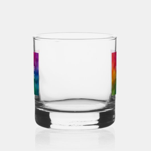 Aangepaste zakelijke Logo Hier Naam tekst toevoege Whisky Glas (Rechts)