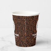 Aangepaste zakelijke Logo hier tekst marketing kof Papieren Bekers (Rechts)