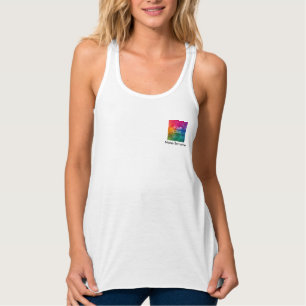 Aangepaste zakelijke Logo hier Werknemervrouwen Sl Tanktop
