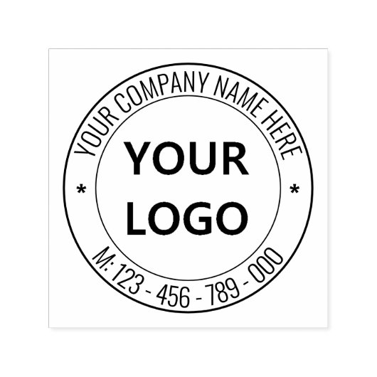 Aangepaste zakelijke logo-info tekst ronde stempel (Design)