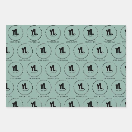 Aangepaste zakelijke Logo Inpakpapier Vel (Voorkant 2)