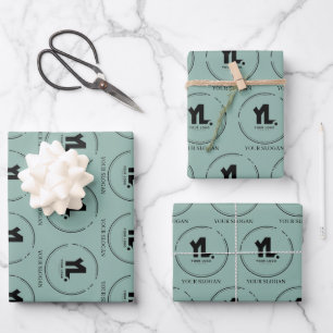 Aangepaste zakelijke Logo Inpakpapier Vel