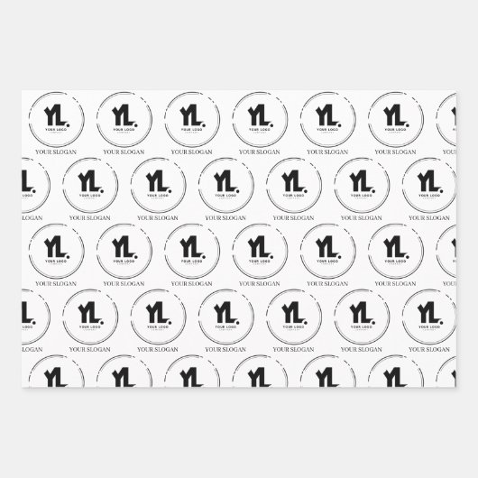 Aangepaste zakelijke Logo Inpakpapier Vel (Voorkant 3)
