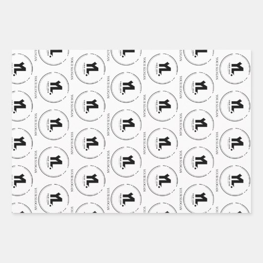 Aangepaste zakelijke Logo Inpakpapier Vel (Voorkant)