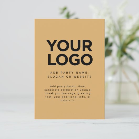 Aangepaste zakelijke Logo Kaart (Staand voorkant)