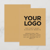 Aangepaste zakelijke Logo Kaart (Voorkant / Achterkant)