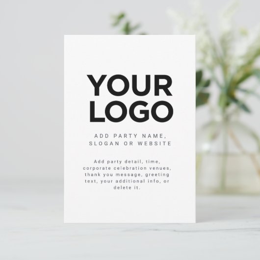 Aangepaste zakelijke Logo Kaart (Staand voorkant)