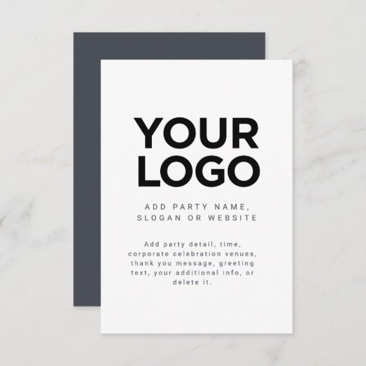 Aangepaste zakelijke Logo Kaart (Voorkant / Achterkant)