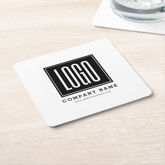Aangepaste zakelijke Logo Kartonnen Onderzetters (Schuin)