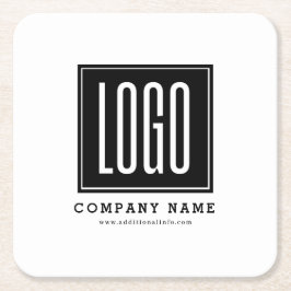 Aangepaste zakelijke Logo Kartonnen Onderzetters