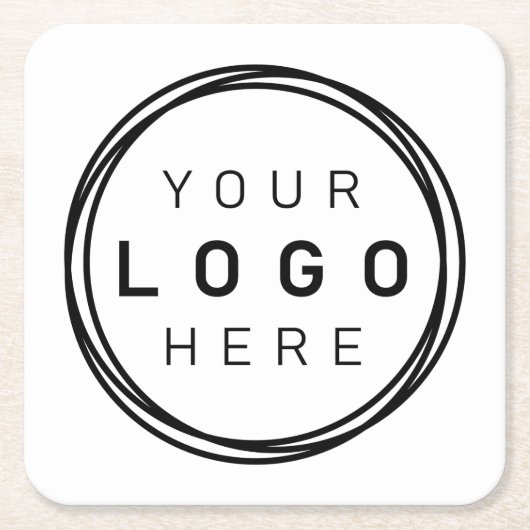 Aangepaste zakelijke Logo Kartonnen Onderzetters (Voorkant)