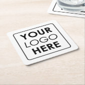 Aangepaste zakelijke Logo Kartonnen Onderzetters (Schuin)