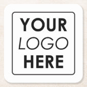 Aangepaste zakelijke Logo Kartonnen Onderzetters (Voorkant)