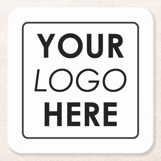 Aangepaste zakelijke Logo Kartonnen Onderzetters (Voorkant)