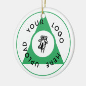 Aangepaste zakelijke Logo Keramisch Ornament (Links)