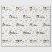 Aangepaste zakelijke Logo kerstcadeau Cadeaupapier (Vlak)