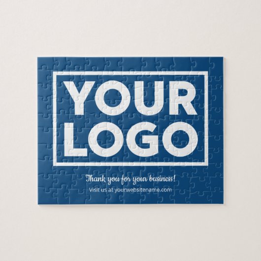 Aangepaste zakelijke Logo Klant Hartelijk dank voo Legpuzzel (Horizontaal)
