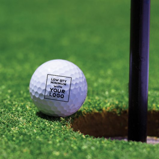 Aangepaste zakelijke Logo laag aantal afgedrukt Golfballen