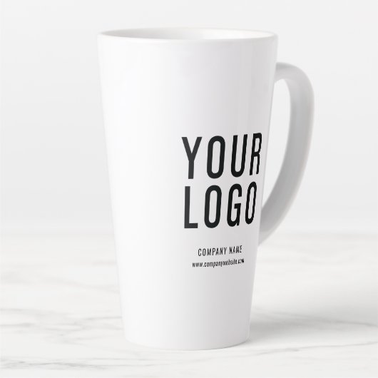 Aangepaste zakelijke Logo Latte Mok (Rechterhoek)