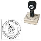 Aangepaste zakelijke Logo | Leuke zelfgemaakte bak Rubberstempel (Gestempeld)