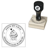 Aangepaste zakelijke Logo | Leuke zelfgemaakte bak Rubberstempel (Gestempeld)