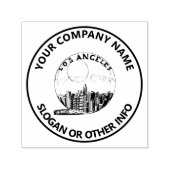 Aangepaste zakelijke Logo Los Angeles Zelfinktende Stempel (Design)