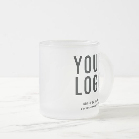 Aangepaste zakelijke Logo Matglas Koffiemok (Voorkant rechts)