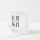 Aangepaste zakelijke Logo Matglas Koffiemok (Voorkant links)